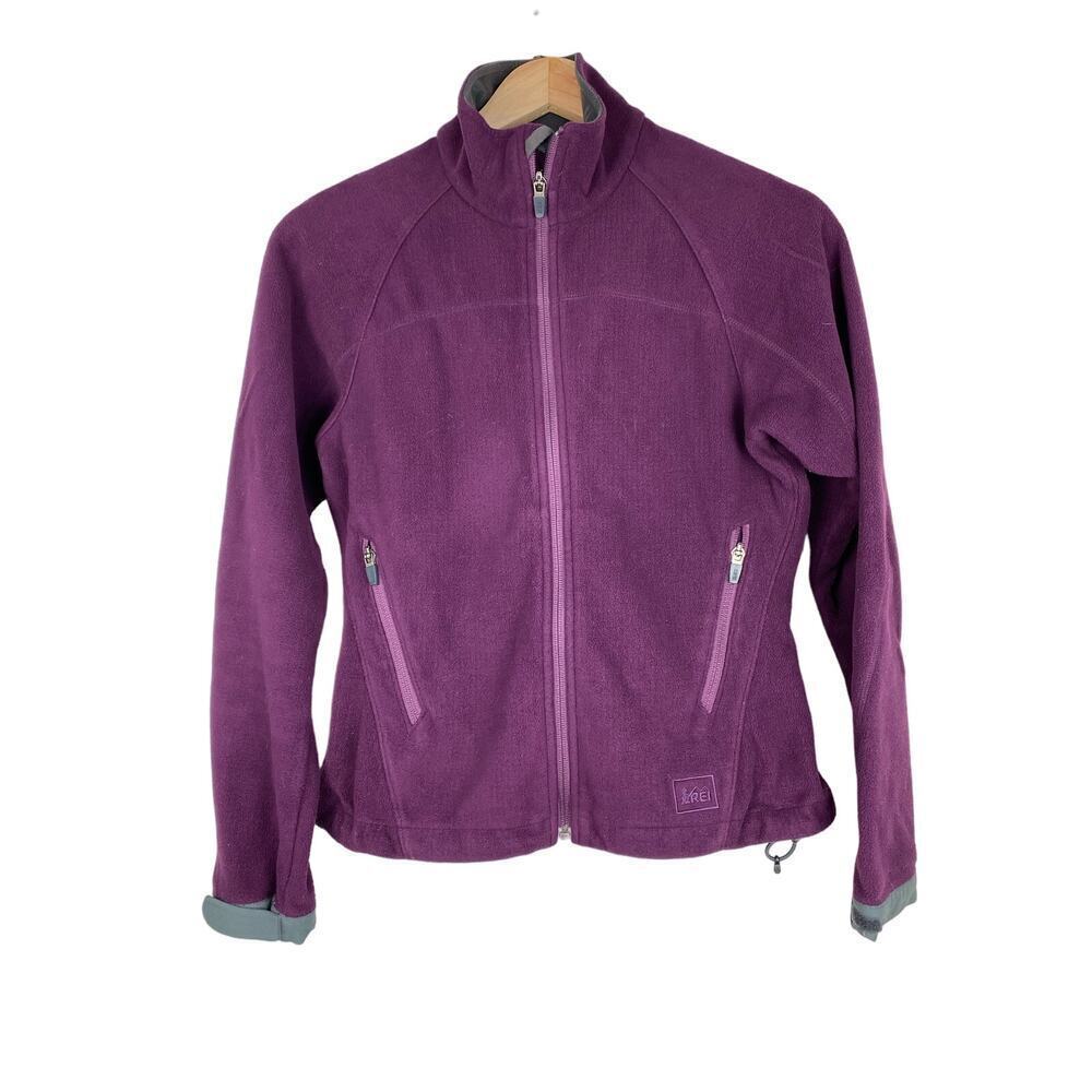 REI Women's Size XS Purple Full Zip‎ Fleece Outdoor Jacket *